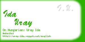 ida uray business card